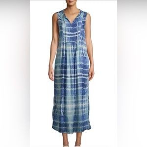 Blue tie dye BeachLunchLounge maxi dress
